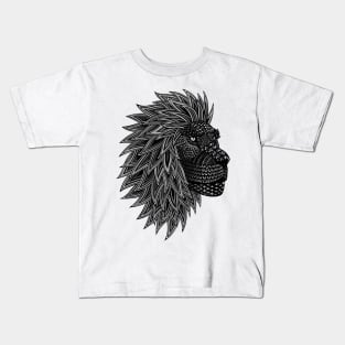 Tribal lion Kids T-Shirt